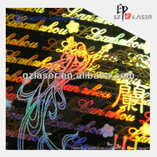 New design hologram anti-counterfeiting aluminum sticker label